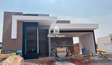 Casa à venda com 3 dormitórios (sendo 2 suíte) no Condomínio Recanto das Águas em Nova Odessa/SP