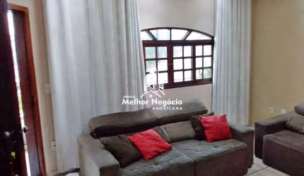 Casa assobradada de 140m² de 2 dormitórios no Parque das Nações em Americana/ SP