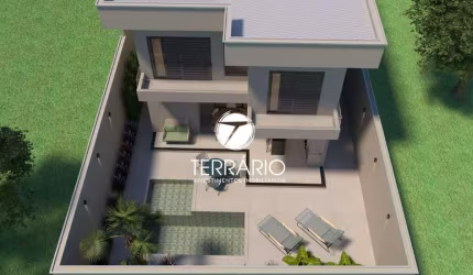 Casa à venda no Reserva Vila Paiva em Varginha com piscina, churrasqueira, 3 suítes e 3 quartos