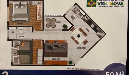 COTA DE APARTAMENTO G 19 COOPERATIVA HABITACIONAL VIDA NOVA
