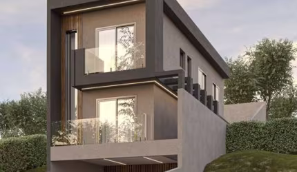 Sobrado Novo em Construção 148m² no Condomínio Bosque do Sol.