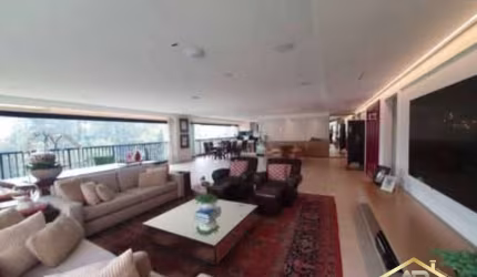 Lindo apartamento mobiliado, 360m², 3 suítes e uma área de lazer completa.