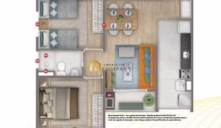 Ed. Silver Oasis (Altos do Trujilo) - Apartamento com entrada parcelada altos do Trujilo com entrega julho 2025 -  Sorocaba
