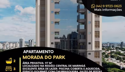 Apartamento com 3 quartos à venda na Rua Santos Dumont, 1929, Zona 01, Maringá, 97 m2 por R$ 983.000