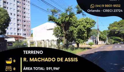 Terreno comercial para alugar na Rua Machado de Assis, 259, Zona 06, Maringá por R$ 2.500