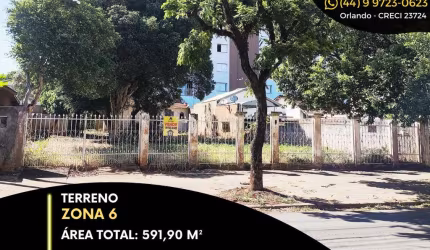 Terreno comercial à venda na Rua Machado de Assis, 259, Zona 06, Maringá por R$ 1.200.000
