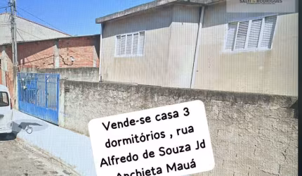 OPORTUNIDADE: CASA COM 3 DORMITÓRIOS  JD ANCHIETA MAUA