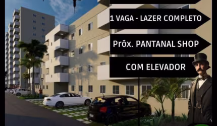 Vendo apartamento próximo ao Centro Político Administrativo com 2 dormitórios na Morada do Ouro, Cuiabá-MT