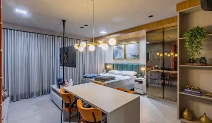 Loft mobiliado e decorado com 41 m², 1 suíte e 1 vaga à venda no Setor Bueno.