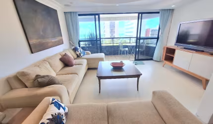 Aluguel Apt Mobiliado 156m² 3Qts 2Sui Dep Compl  Nasc vista Mar em Piedade