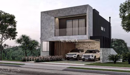 Sobrado no  Parque Tauá - Araçari com 3 dormitórios à venda, 202 m² por R$ 1.800.000 - Jardim Morumbi - Londrina/PR