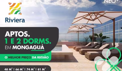 Apartamentos com 1 e 2 dormitóriosà venda, 48 m² por R$ 320.000 - Centro - Mongaguá/SP