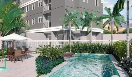 Apartamento com 2 dormitórios à venda, 39m² à partir de R$ 270.400 - Catiapoã - São Vicente/SP