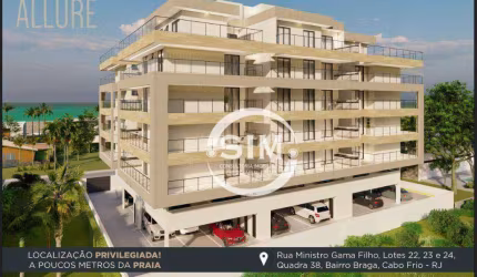 Apartamento com 3 dormitórios à venda, 124 m² por R$ 724.000,00 - Braga - Cabo Frio/RJ