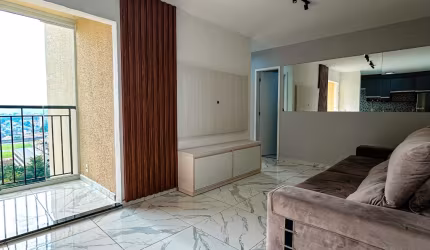 Apartamento mobiliado com dois dormitorios