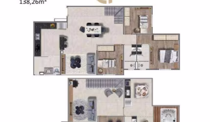 Apartamento com 4 dormitórios à venda, 138 m² por R$ 1.204.677,85 - Polvilho - Cajamar/SP