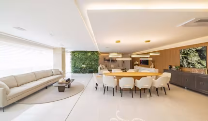 Apartamento mobiliado e decorado em frente à Praça T-23