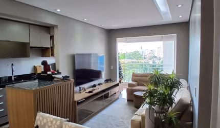 Apartamento à venda no Tatuapé, 66m² com suíte semi-mobiliado