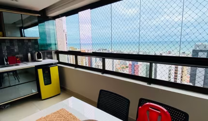 Aluguel apartamento 112 m, com vista mae- Tambaú.