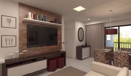 Village Santa Helena em  Volta Redonda, Apartamento de 2 quartos (1 suite) com 73,58 m²