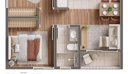 Apartamento à venda na Rua dos Ladrilhos, Jardim Vitória, Embu das Artes - SP