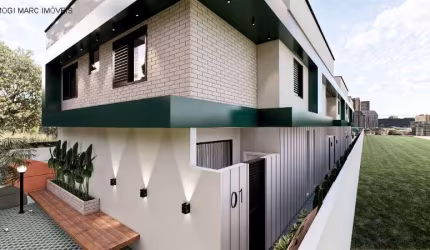 Lindo sobrado em condomínio fechado, com 3 quartos e área gourmet na Vila Suissa.