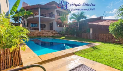 Belíssima casa mobiliada e vista mar com 4 suítes