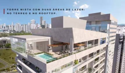 Ágio Euro Towers Live Home Flat Flat com 2 Quarto(s) e 1 banheiro(s) à Venda, 64.2 por R$ 764.000 no setor Alphaville Araguaia TA25220