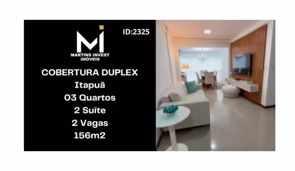 Cobertura em Itapuã, 03 Quartos, 02 Suítes, 02 Vagas, 156m2