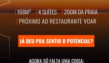 Um novo horizonte está se aproximando 200m da praia.