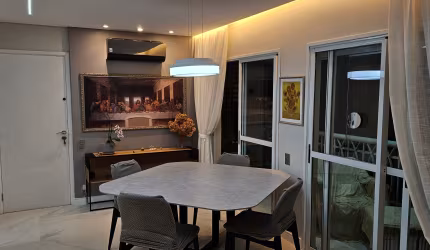 Apartamento todo reformado com acabamento de 1a linha. bem localizado.