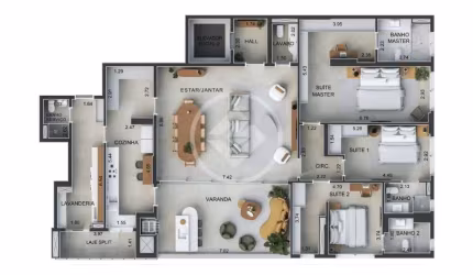 Ágio à venda no Edifício de Luxo AUGHE - Planta de 230 m² - Andar Médio - codigo: 107211