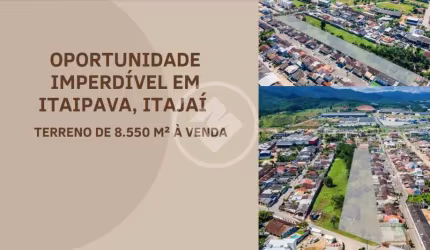 Terreno à venda na Rua Aristides Pedroni, 491, Itaipava, Itajaí, 8550 m2 por R$ 6.000.000