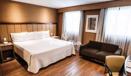 Flat disponível para venda no Bourbon Convention Ibirapuera com 27m², 1 dormitório e 1 vaga de garagem