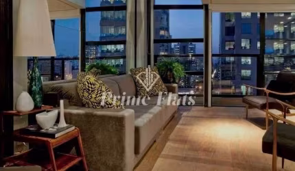 Flat disponível para locação no Condomínio Edifício Urbano Duplex na Vila Nova Conceição, com 45m², 1 dormitório e 1 vaga de garagem