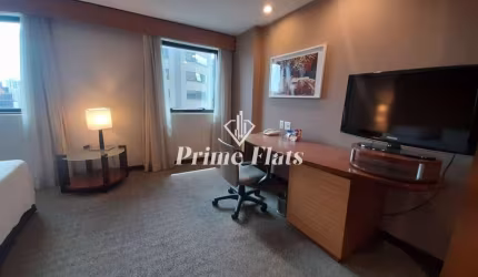 Flat disponível para locação no Wyndham Ibirapuera II, com 45m², 2 dormitórios e 1 vaga
