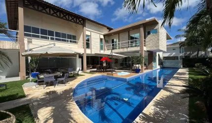 Casa em condomínio fechado com 5 quartos à venda na Alphaville Fortaleza, 100, Pires Façanha, Eusébio por R$ 10.500.000