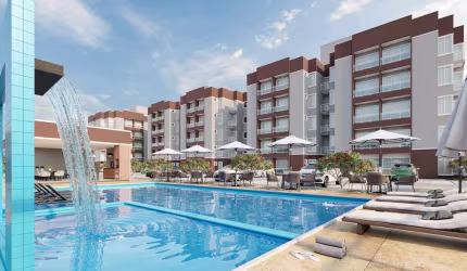 VILLAGE DI CAVALCANTI – Condomínio de aptos c/45m², 2 suítes e varanda no passar