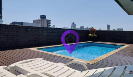 Cobertura duplex de 430m² no Edifício Monte Carlo, Centro de Pouso Alegre. 4 dormitórios, área de lazer completa com piscina e ofurô