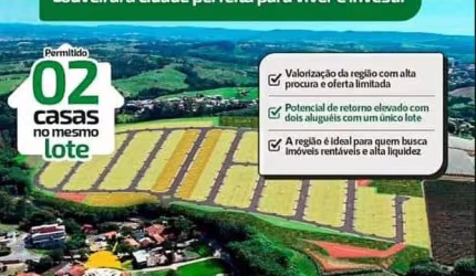 LOTES/TERRENOS a partir de 140m² em LOUVEIRA | Pode construir duas casas | Ótimo local