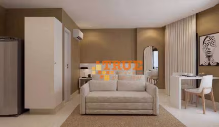 Flat mobiliado na Beira Rio da Madalena, com 1 dormitório à venda, 42 m²