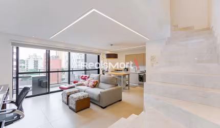 Apartamento duplex mobiliado no Batel – 2 suítes e sacada gourmet!