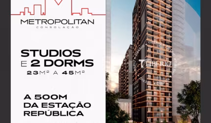Investidores e Moradores Studios  com opção vaga na Consolação