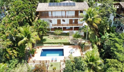 Mansão de costeira com vista mar aberto 4 suites