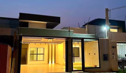 Casa à venda, Jardim Munique, MARINGA - PR 2 vagas garagem paralelas , leds
