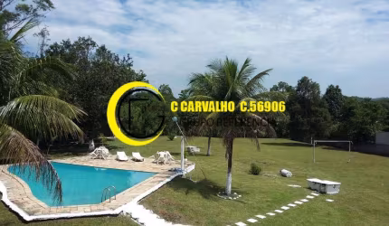 SÍTIO-Lago com Peixes, Lazer e Árvores Frutíferas Guapimirim-Parada Ideal.