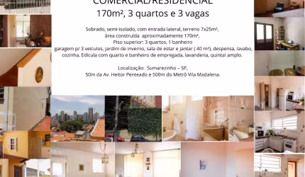 CASA PARA LOCAÇÃO RESIDENCIAL/COMERCIAL