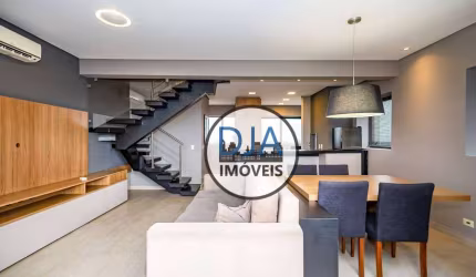 Apartamento Duplex com 2 dormitórios para alugar, 109 m² por R$ 10.787,48/mês - Centro - Curitiba/PR