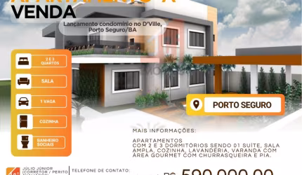 Lançamento condomínio no D’Ville, Porto Seguro/BA