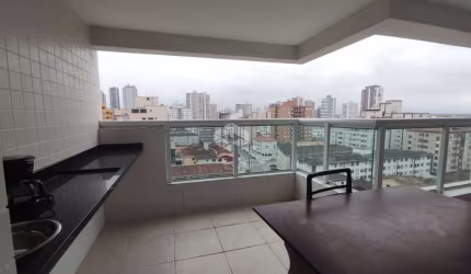 Apartamento a venda na praia grande, no Boqueirão com 2 quartos 1 suite e 1 vaga